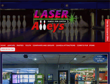 Tablet Screenshot of laseralleys.com